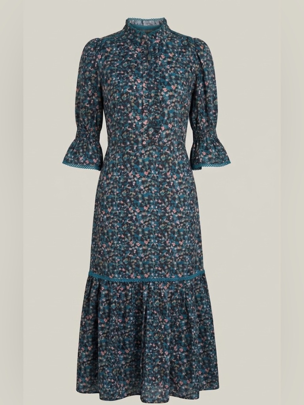 NWT Wyse London Alina Maxi Dress Floral Boho Witchy Romantic Goth 1R US4/6